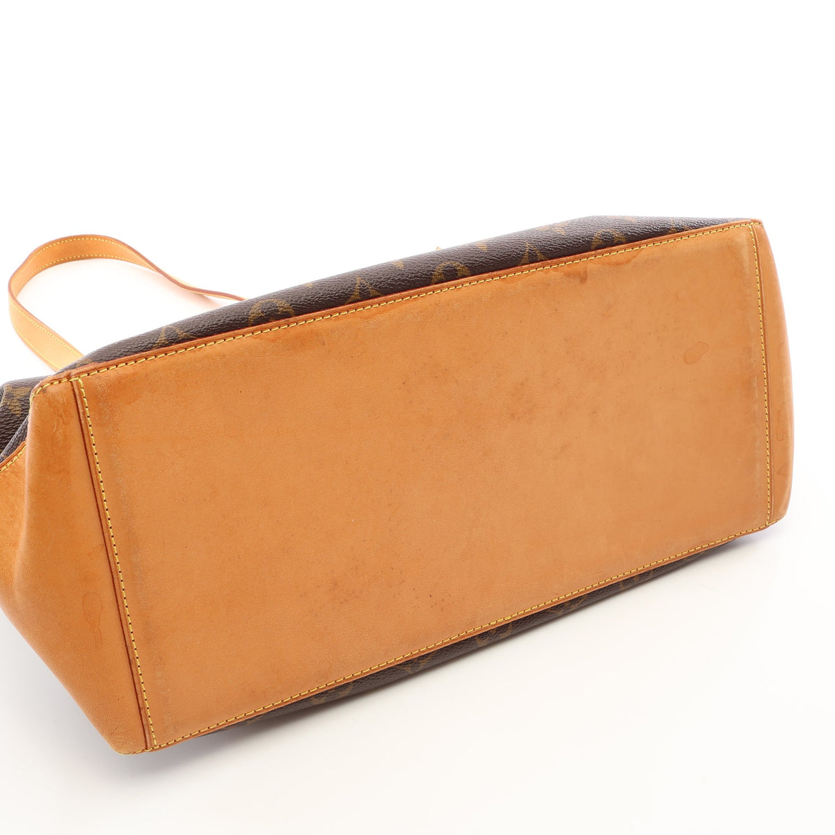 カバメゾ モノグラム ショルダーバッグ トートバッグ PVC レザー ブラウン ルイヴィトン バッグ LOUIS VUITTON
