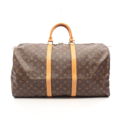キーポル55 モノグラム ボストンバッグ PVC レザー ブラウン ルイヴィトン バッグ LOUIS VUITTON