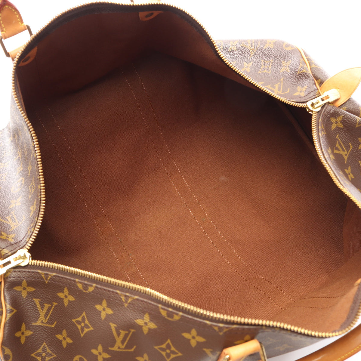 キーポル55 モノグラム ボストンバッグ PVC レザー ブラウン ルイヴィトン バッグ LOUIS VUITTON