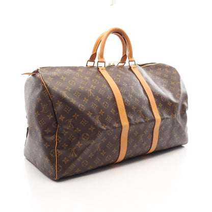 キーポル55 モノグラム ボストンバッグ PVC レザー ブラウン ルイヴィトン バッグ LOUIS VUITTON