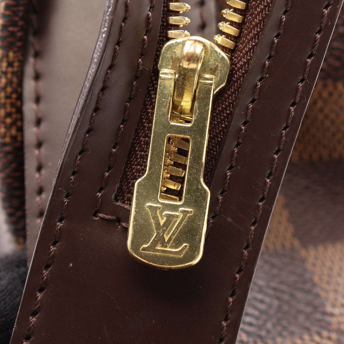 チェルシー ダミエエベヌ ショルダーバッグ トートバッグ PVC レザー ブラウン ルイヴィトン バッグ LOUIS VUITTON