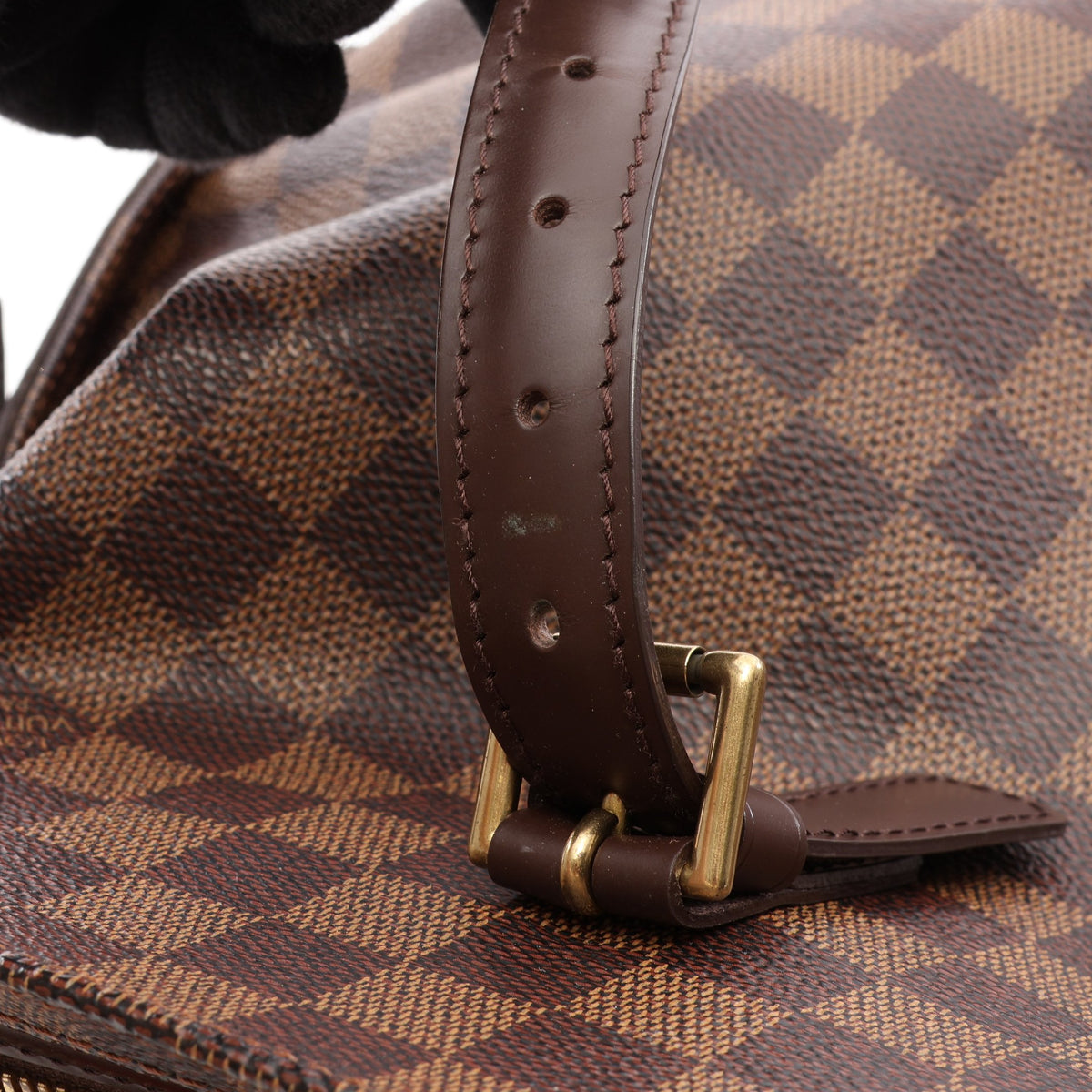 チェルシー ダミエエベヌ ショルダーバッグ トートバッグ PVC レザー ブラウン ルイヴィトン バッグ LOUIS VUITTON