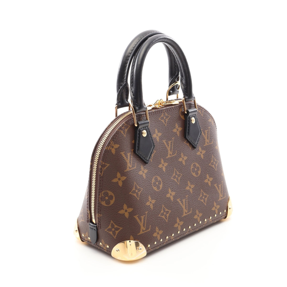 アルマ トランクBB モノグラム 2WAY ハンドバッグ PVC レザー ブラウン ブラック ルイヴィトン バッグ LOUIS VUITTON