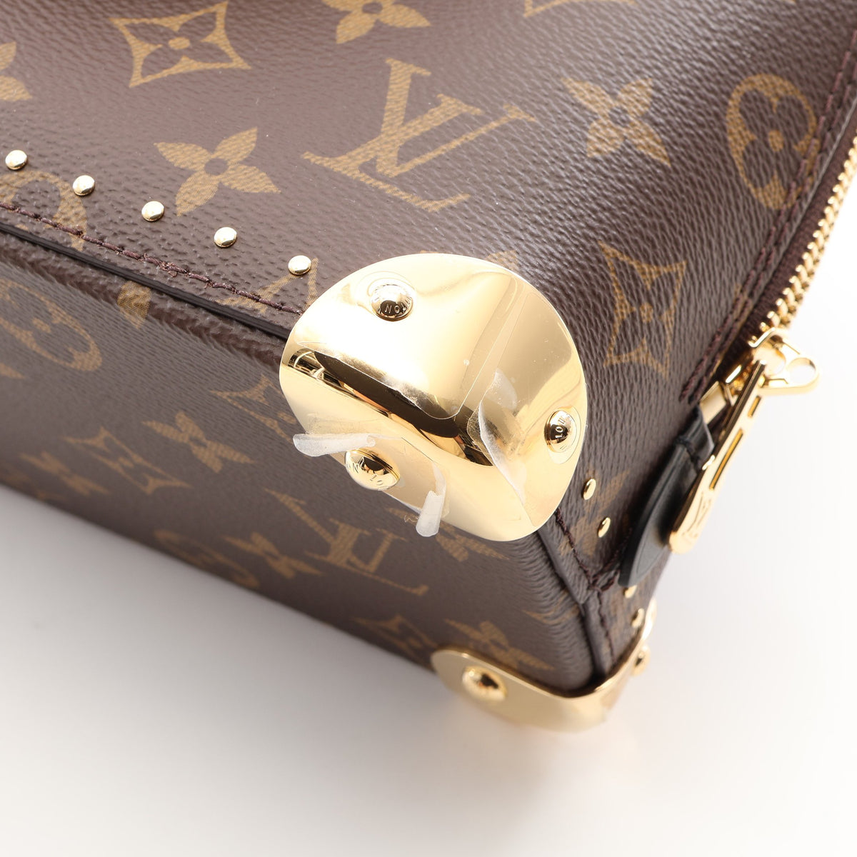 アルマ トランクBB モノグラム 2WAY ハンドバッグ PVC レザー ブラウン ブラック ルイヴィトン バッグ LOUIS VUITTON
