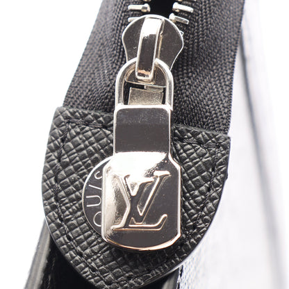 ポシェット ヴォワヤージュ タイガ ノワール クラッチバッグ レザー ブラック ルイヴィトン バッグ LOUIS VUITTON