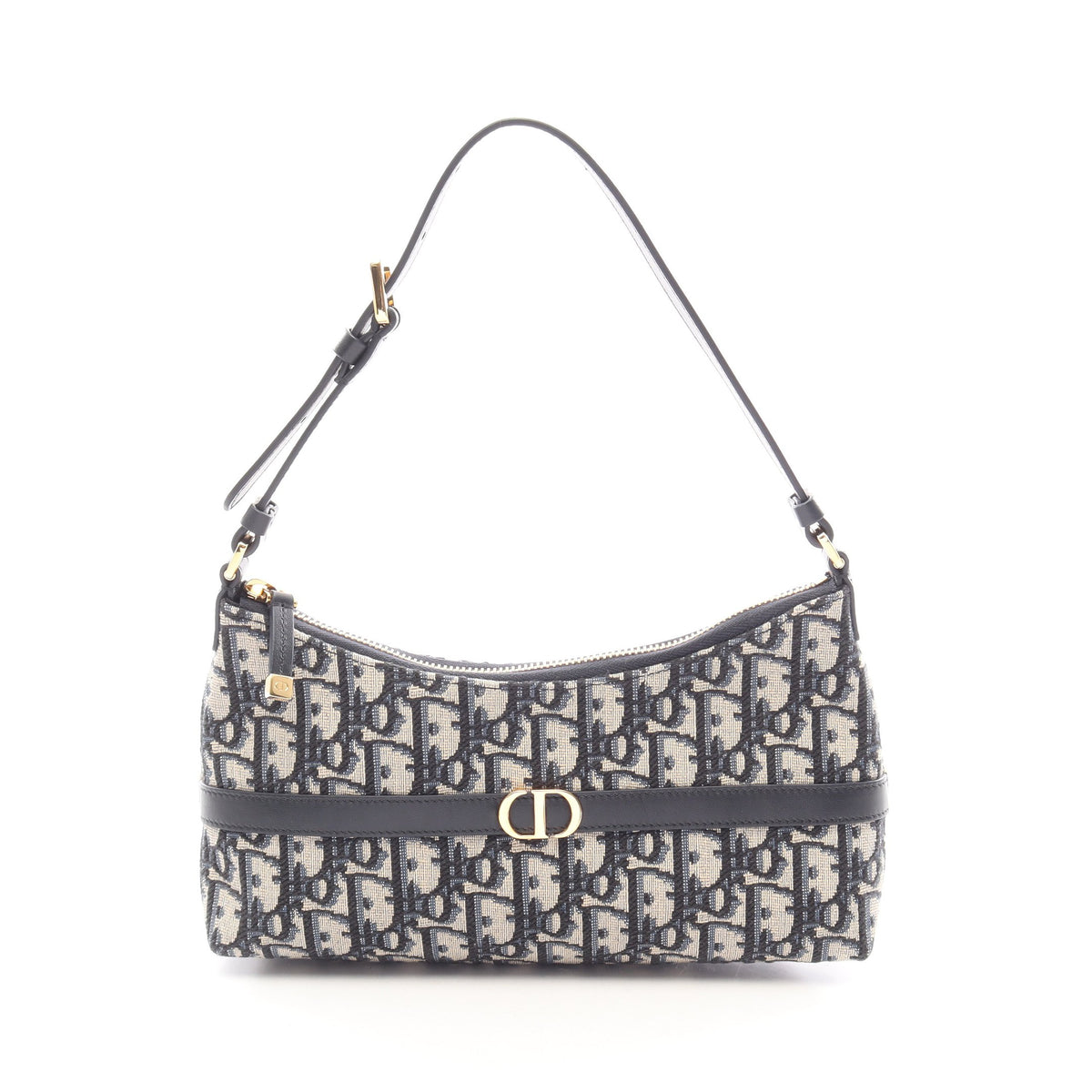 30 Montaigne Cigale オブリーク ハンドバッグ キャンバス レザー ベージュ ネイビー クリスチャンディオール バッグ Christian Dior
