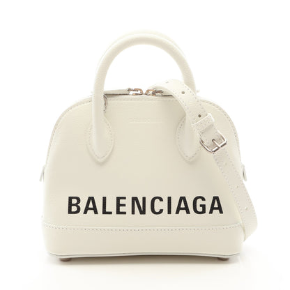 VILLE TOP HANDLE XXS ヴィルトップハンドル 2WAY ハンドバッグ レザー ホワイト バレンシアガ バッグ BALENCIAGA