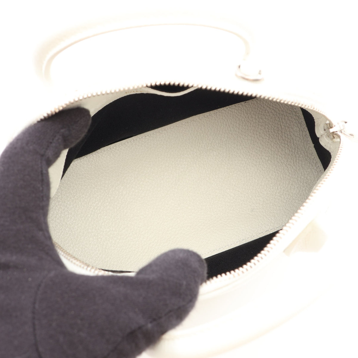 VILLE TOP HANDLE XXS ヴィルトップハンドル 2WAY ハンドバッグ レザー ホワイト バレンシアガ バッグ BALENCIAGA