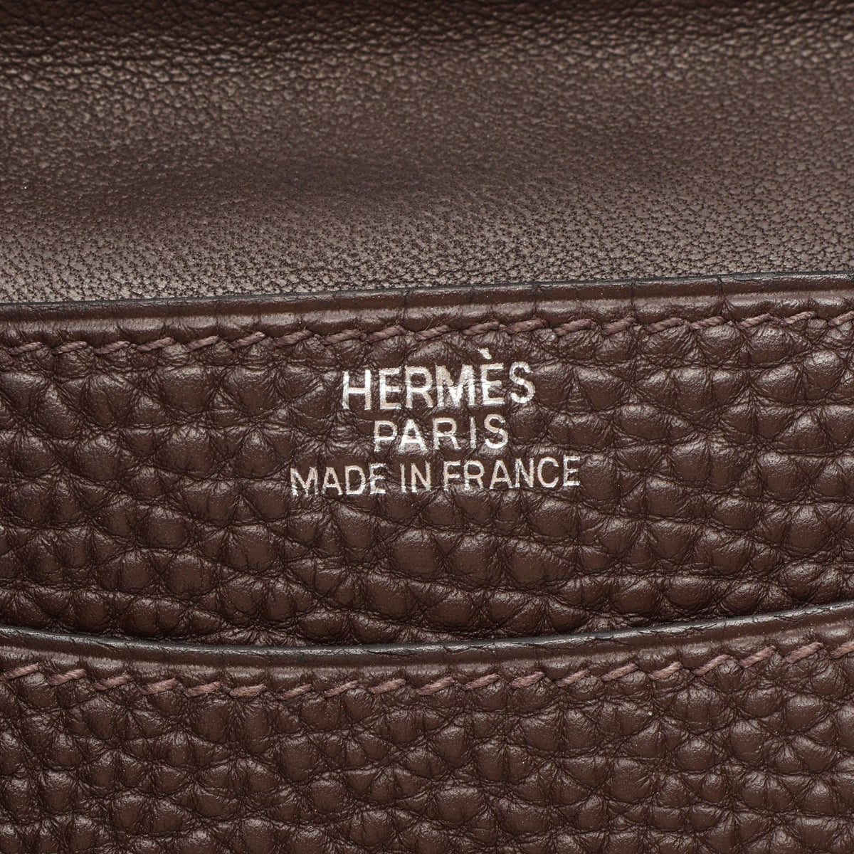ドゴン ショコラ カードケース トゴ ダークブラウン シルバー金具 □H刻印 エルメス 財布・小物 HERMES