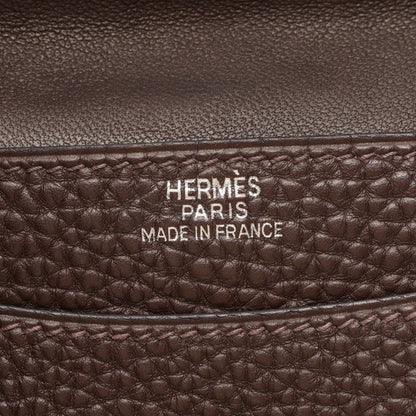 ドゴン ショコラ カードケース トゴ ダークブラウン シルバー金具 □H刻印 エルメス 財布・小物 HERMES