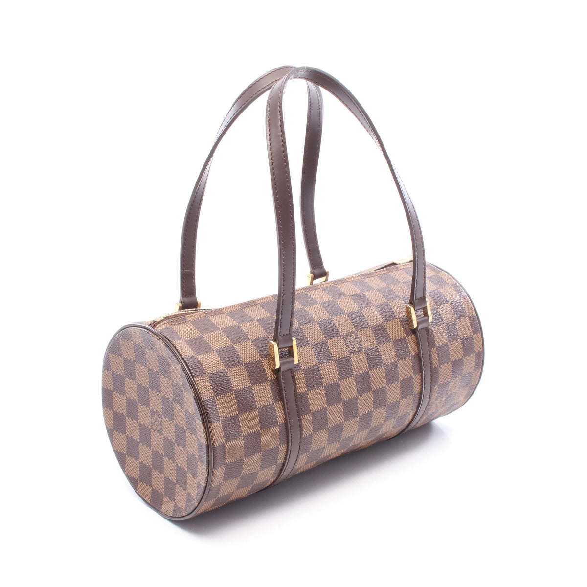 パピヨン30 ダミエエベヌ ハンドバッグ PVC レザー ブラウン ルイヴィトン バッグ LOUIS VUITTON
