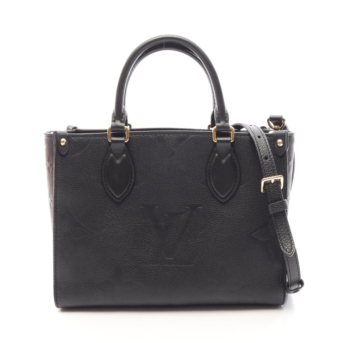 オンザゴーPM モノグラムアンプラント ノワール 2WAY ハンドバッグ レザー ブラック ルイヴィトン バッグ LOUIS VUITTON