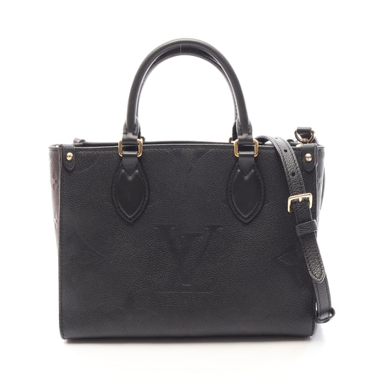 オンザゴーPM モノグラムアンプラント ノワール 2WAY ハンドバッグ レザー ブラック ルイヴィトン バッグ LOUIS VUITTON