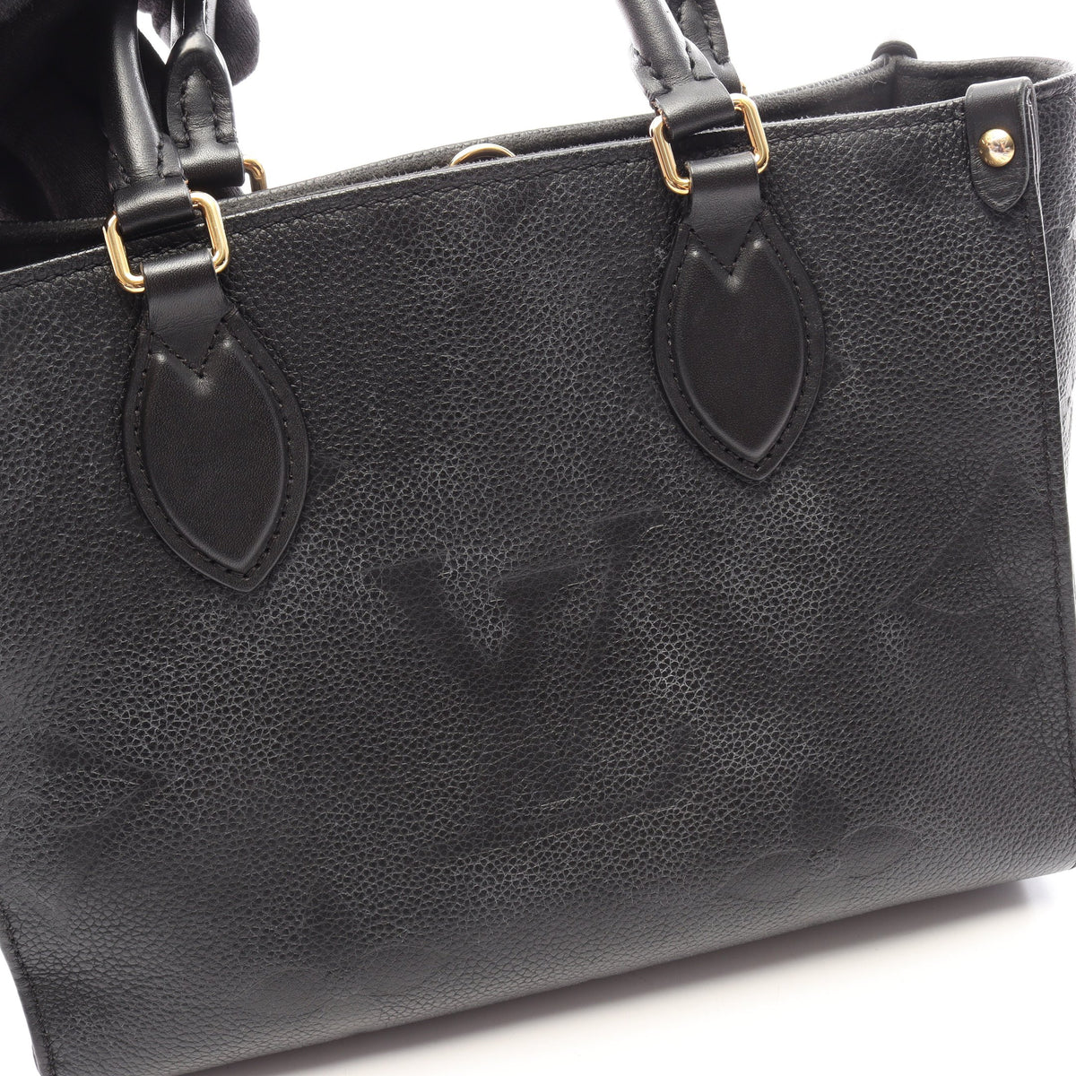 オンザゴーPM モノグラムアンプラント ノワール 2WAY ハンドバッグ レザー ブラック ルイヴィトン バッグ LOUIS VUITTON