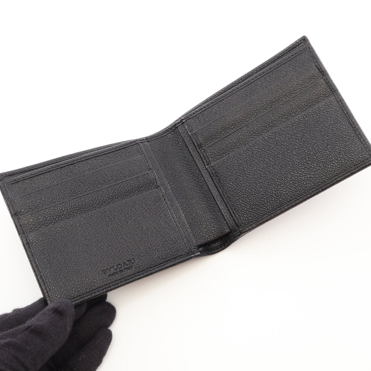 二つ折り財布 札入れ レザー ブラック ブルガリ 財布・小物 BVLGARI