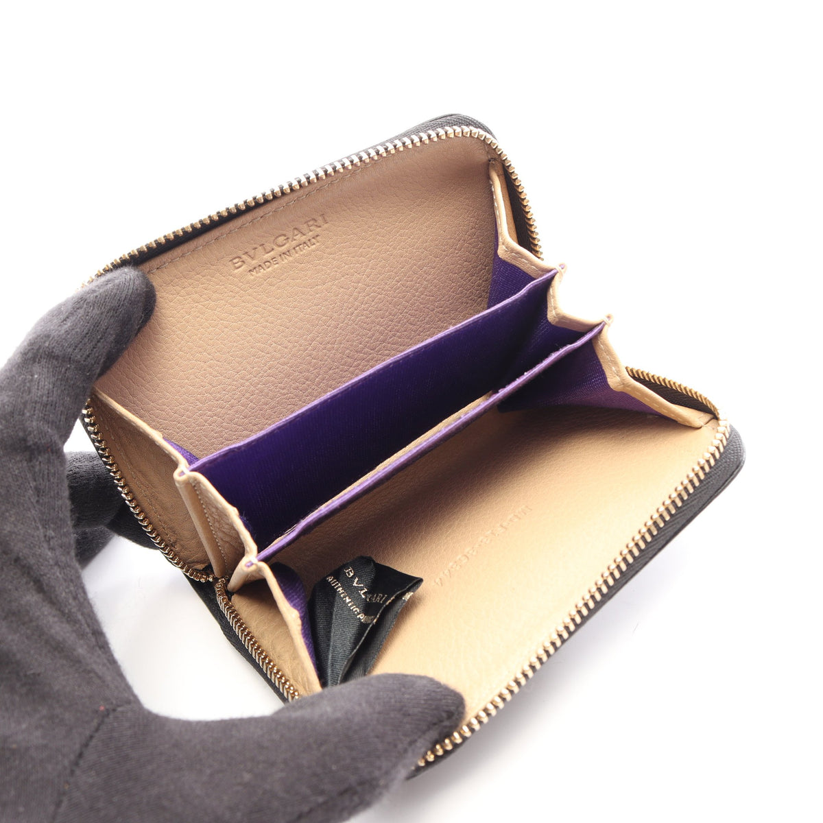 モネーテ コインケース レザー ブラック ブルガリ 財布・小物 BVLGARI