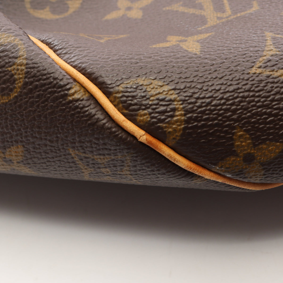 サックポロション モノグラム 2WAY ボストンバッグ PVC レザー ブラウン ルイヴィトン バッグ LOUIS VUITTON
