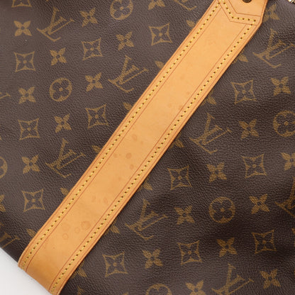 サックポロション モノグラム 2WAY ボストンバッグ PVC レザー ブラウン ルイヴィトン バッグ LOUIS VUITTON
