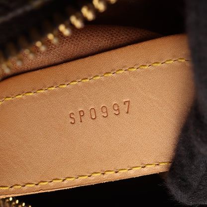 サックポロション モノグラム 2WAY ボストンバッグ PVC レザー ブラウン ルイヴィトン バッグ LOUIS VUITTON
