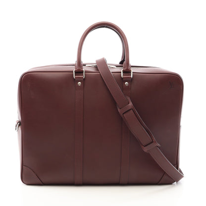 ポルトドキュマン ヴォワヤージュGM ノマド 2WAY ブリーフケース ビジネスバッグ レザー ボルドー ルイヴィトン バッグ LOUIS VUITTON