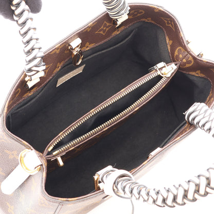 モンテーニュBB モノグラム 2WAY ハンドバッグ PVC レザー ブラウン アイボリー ブラック ルイヴィトン バッグ LOUIS VUITTON