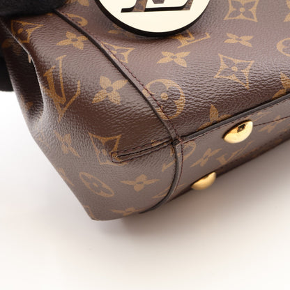 モンテーニュBB モノグラム 2WAY ハンドバッグ PVC レザー ブラウン アイボリー ブラック ルイヴィトン バッグ LOUIS VUITTON