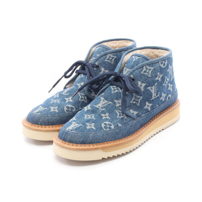 ルイ・ヴィトン LOUIS VUITTON × NIGO コージー ライン モノグラムデニム ブーツ ブルー系