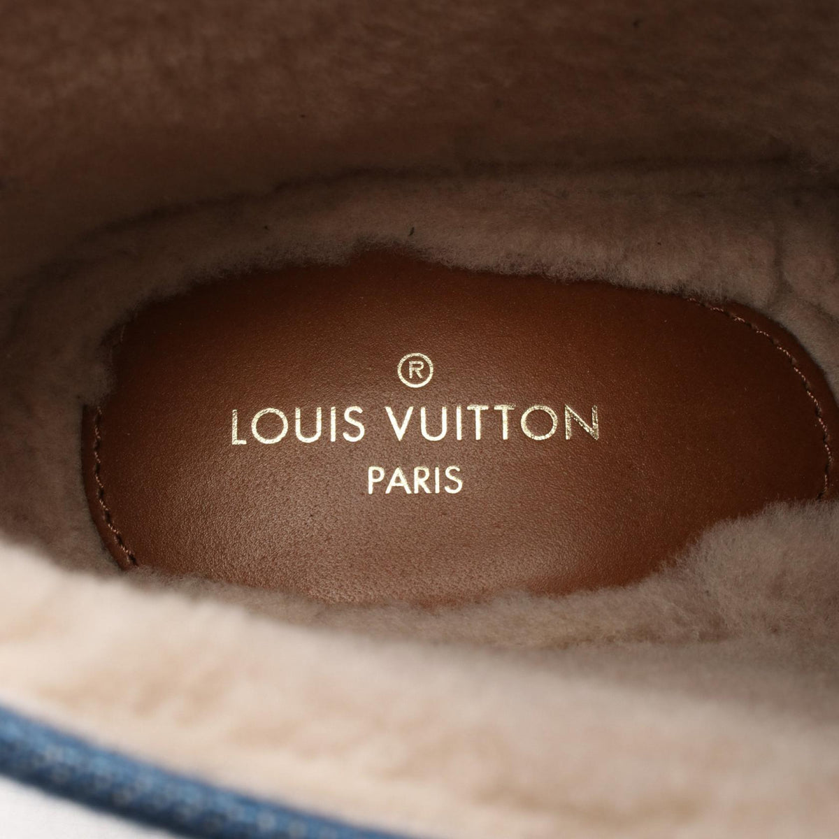 ルイ・ヴィトン LOUIS VUITTON × NIGO コージー ライン モノグラムデニム ブーツ ブルー系