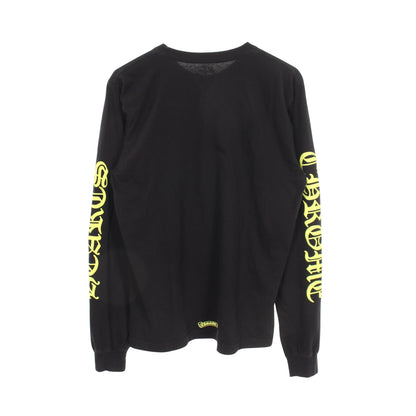 ネックロゴ アームロゴ ポケット付き 長袖Tシャツ コットン ブラック クロムハーツ トップス Chrome Hearts