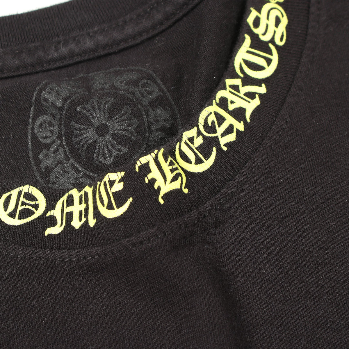 ネックロゴ アームロゴ ポケット付き 長袖Tシャツ コットン ブラック クロムハーツ トップス Chrome Hearts