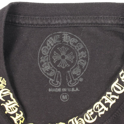 ネックロゴ アームロゴ ポケット付き 長袖Tシャツ コットン ブラック クロムハーツ トップス Chrome Hearts