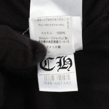 ネックロゴ アームロゴ ポケット付き 長袖Tシャツ コットン ブラック クロムハーツ トップス Chrome Hearts