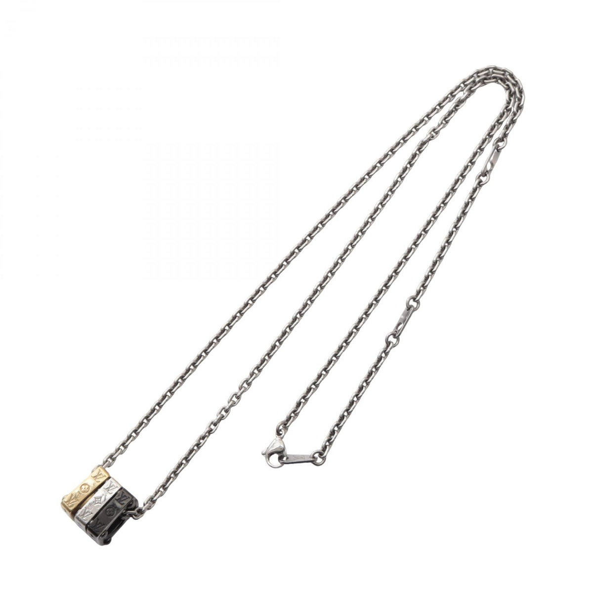 ルイ・ヴィトン モノグラムボールド ネックレス シルバー系 ゴールド系 シルバー アクセサリー LOUIS VUITTON