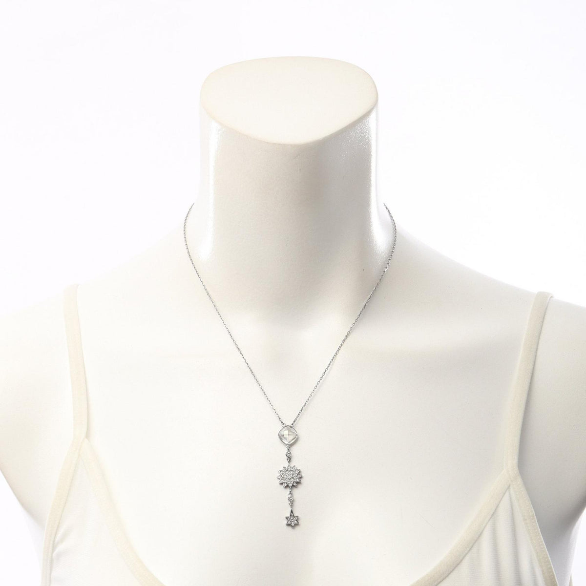 スワロフスキー Scintillate スパークリング 2点セット イヤリング ネックレス シルバー系 クリア系 アクセサリー SWAROVSKI