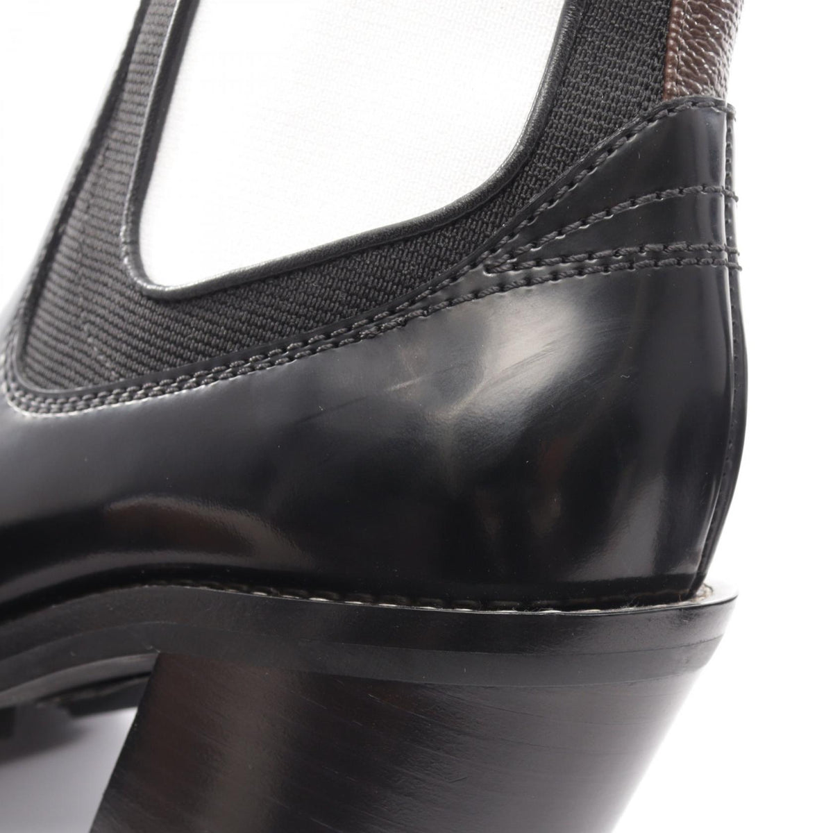 ルイ・ヴィトン リミットレスライン アンクルブーツ ブーツ ブラック系 シューズ LOUIS VUITTON