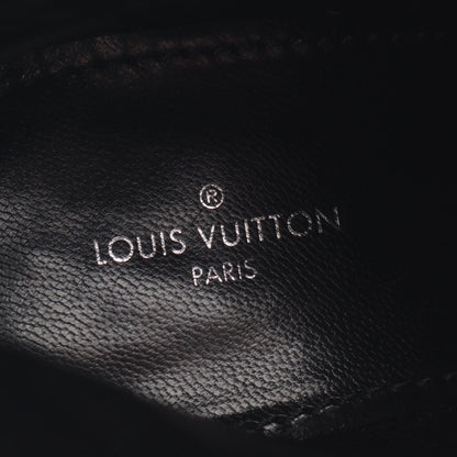 ルイ・ヴィトン シルエットライン フラワーヒール モノグラム アンクル ブーツ ブラウン系 シューズ LOUIS VUITTON
