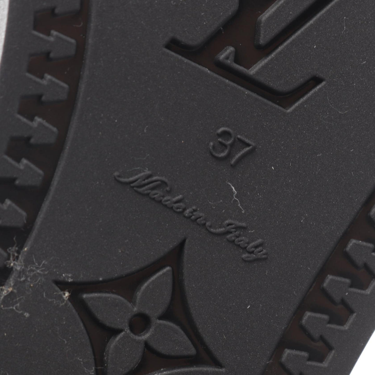ルイ・ヴィトン ドロップスライン モノグラム ロング レインブーツ レインシューズ ブラック系 シューズ LOUIS VUITTON