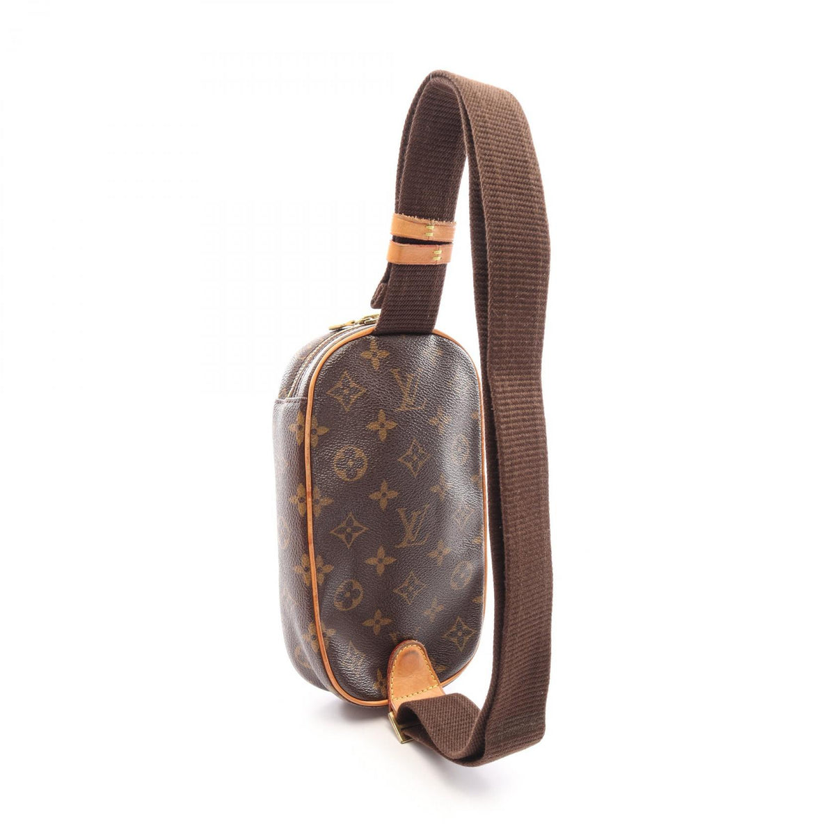 ルイ・ヴィトン ポシェットガンジュ ウエストバッグ ボディバッグ ブラウン系 バッグ LOUIS VUITTON