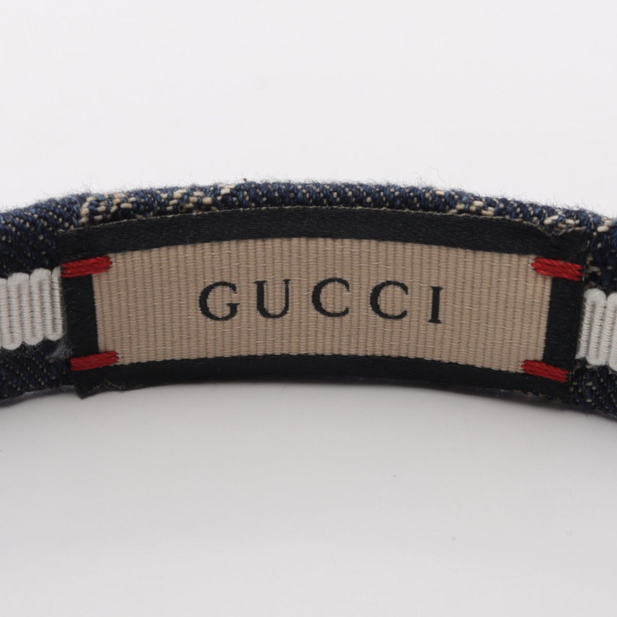 グッチ GGデニム カチューシャ ネイビー系 ベージュ系 財布・小物 GUCCI