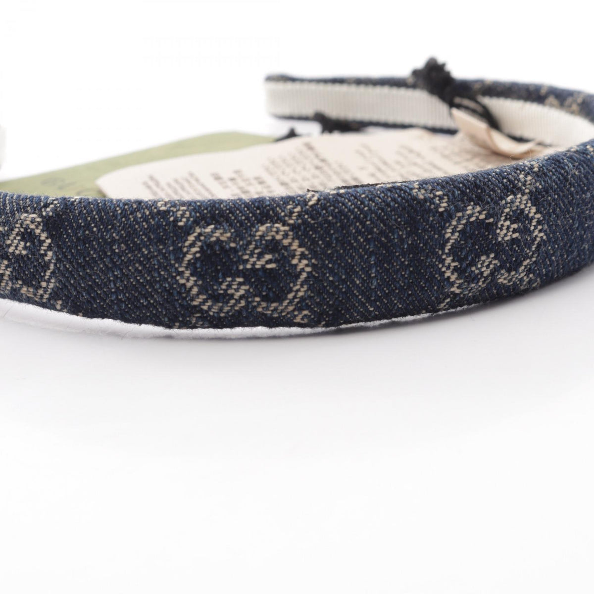 グッチ GGデニム カチューシャ ネイビー系 ベージュ系 財布・小物 GUCCI