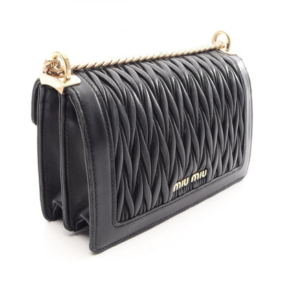 ミュウ ミュウ MATELASSE マテラッセ ショルダーバッグ ブラック系 バッグ MIU MIU
