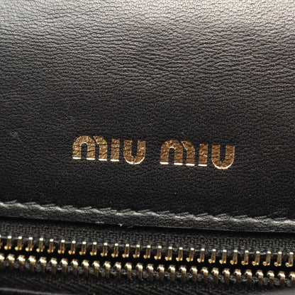 ミュウ ミュウ MATELASSE マテラッセ ショルダーバッグ ブラック系 バッグ MIU MIU