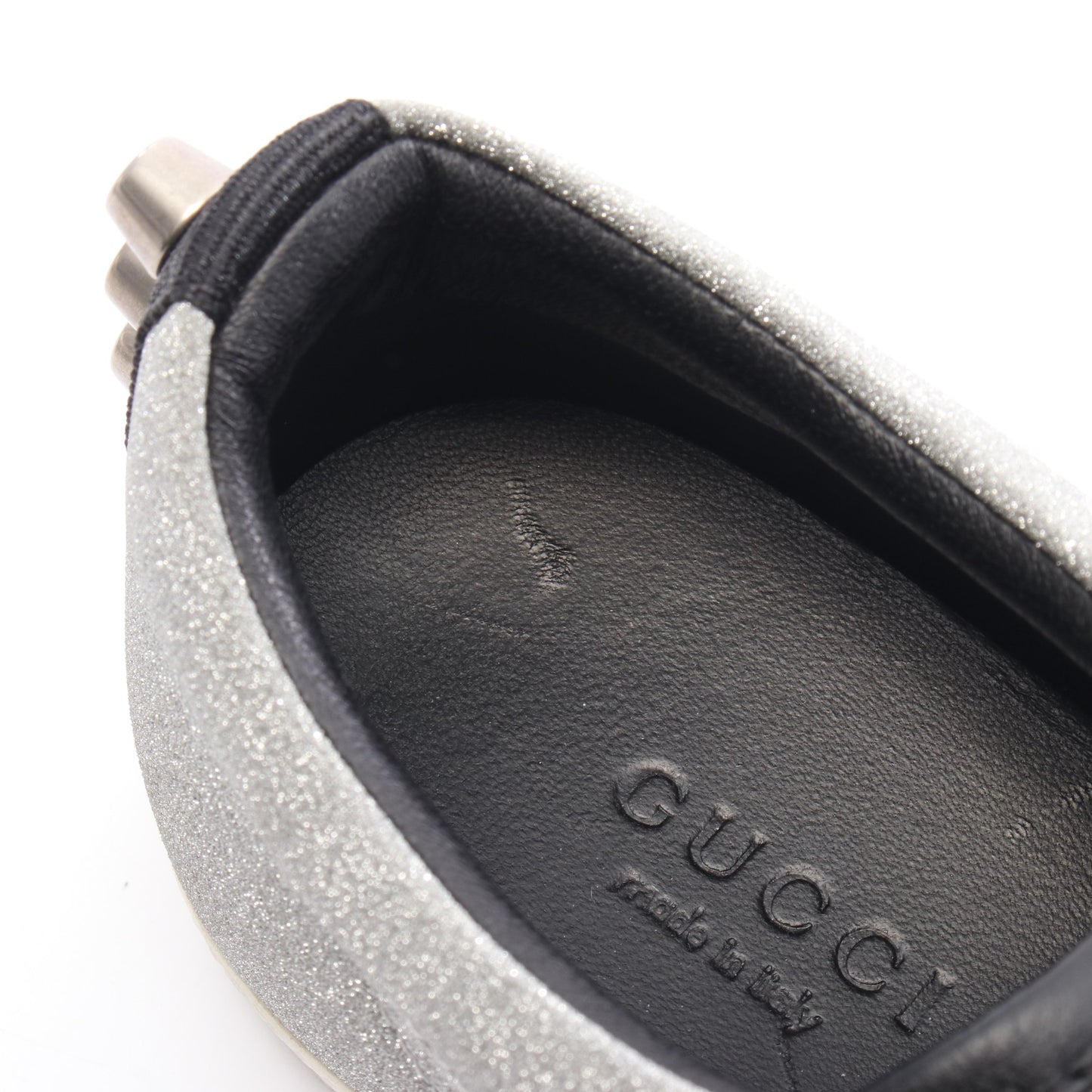 スニーカー スニーカー ナイロン シルバー グッチ シューズ GUCCI