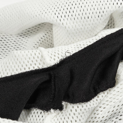 セリーヌ 16 CELINE プリント クロップド メッシュ カットソー ホワイト系 ブラック系 トップス CELINE