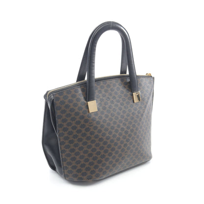 マカダム ハンドバッグ PVC レザー ブラック ブラウン セリーヌ バッグ CELINE