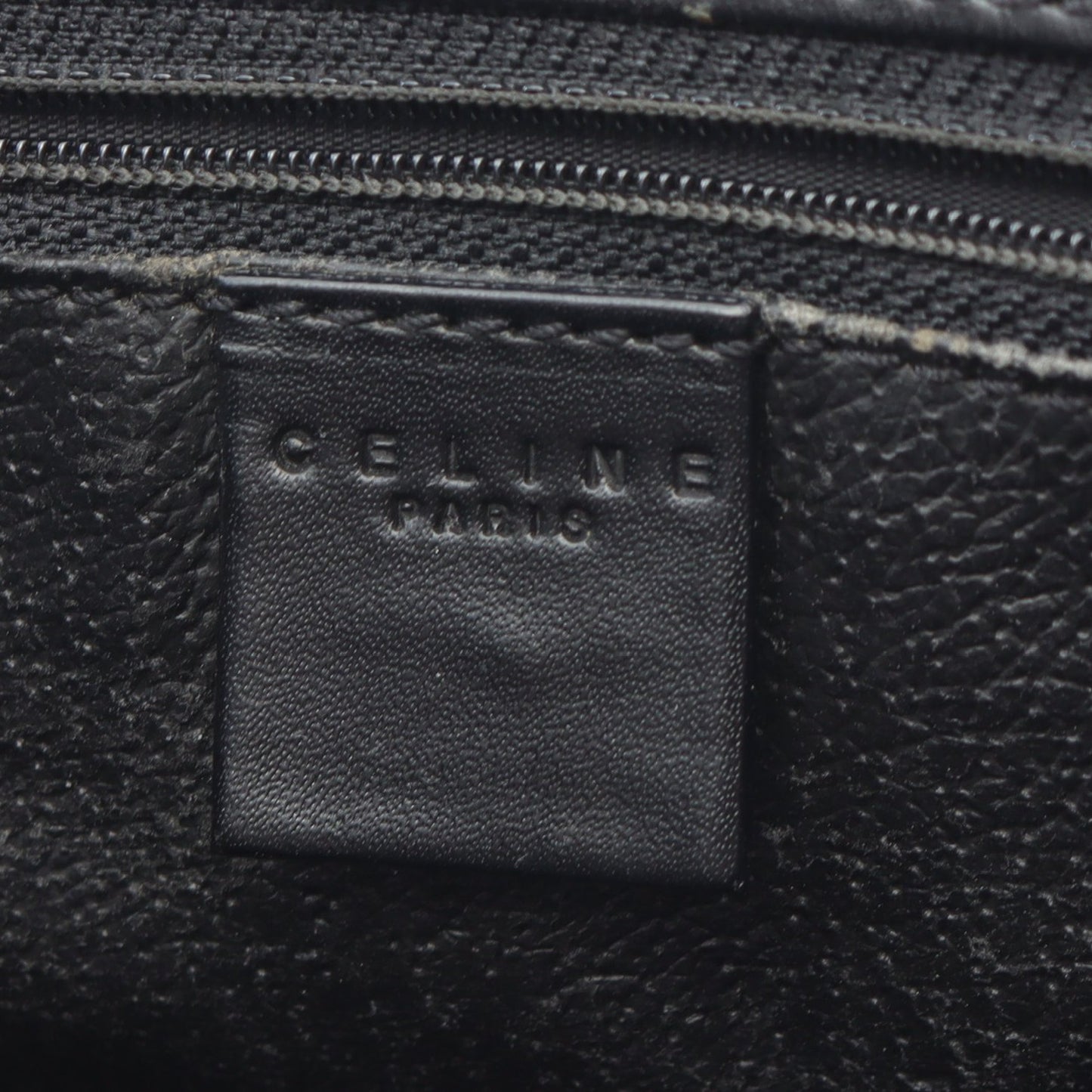 マカダム ハンドバッグ PVC レザー ブラック ブラウン セリーヌ バッグ CELINE