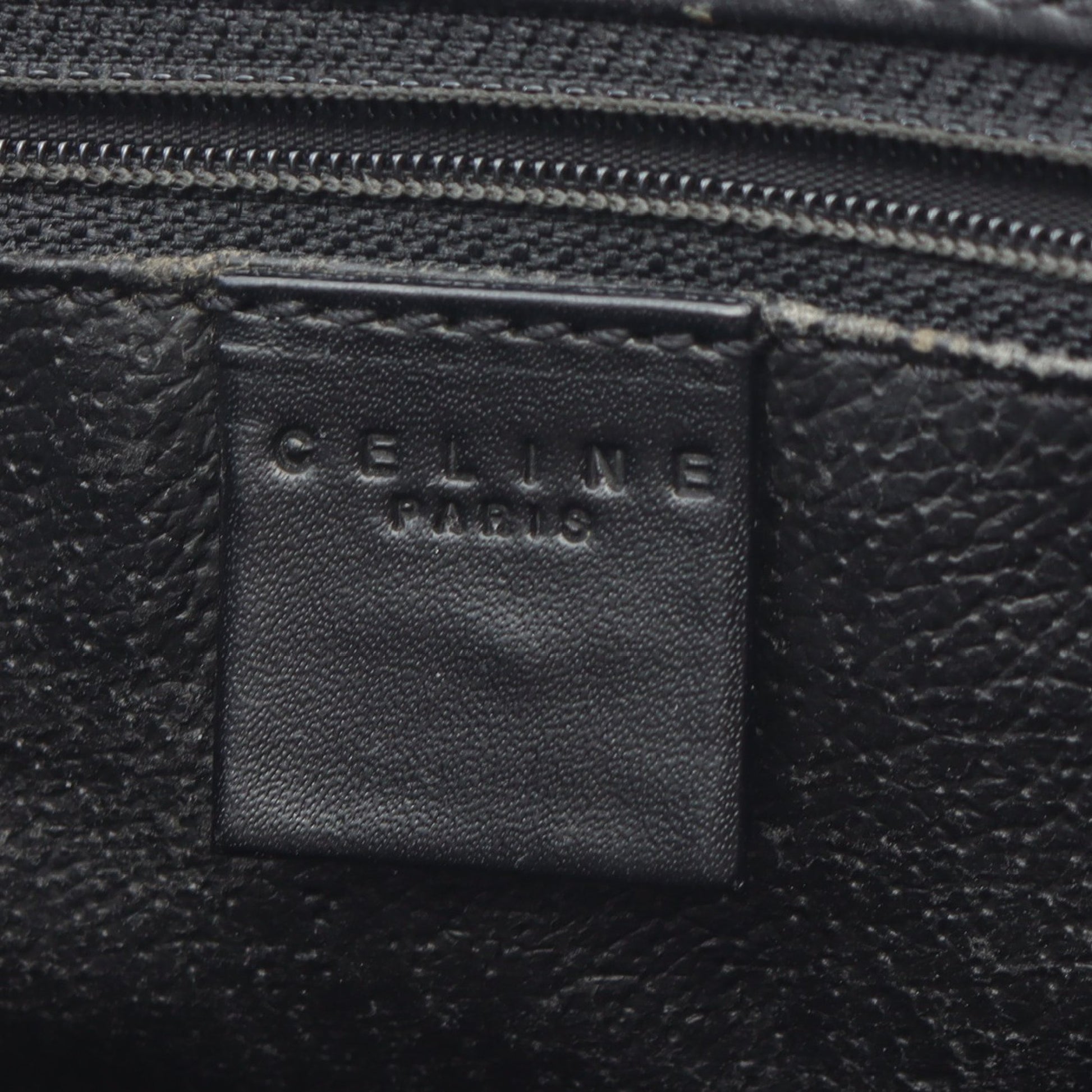 マカダム ハンドバッグ PVC レザー ブラック ブラウン セリーヌ バッグ CELINE