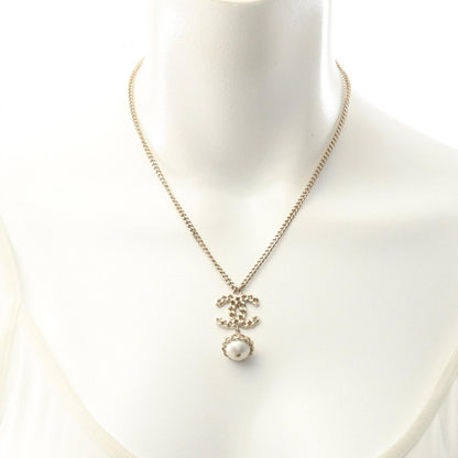 シャネル ココマーク ネックレス ゴールド系 ホワイト系 アクセサリー CHANEL