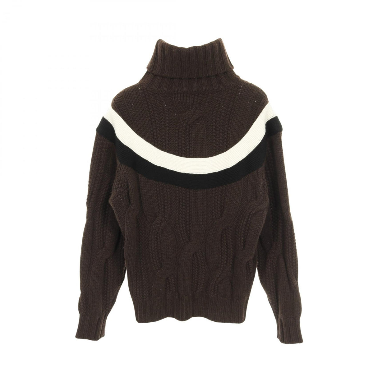 エルメス Yoke Torsad ヨークトルサド ニット ブラウン系 ブラック系 ホワイト系 トップス HERMES