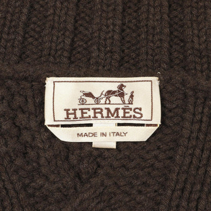 エルメス Yoke Torsad ヨークトルサド ニット ブラウン系 ブラック系 ホワイト系 トップス HERMES